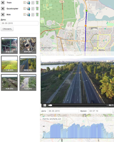 GPS navigation with video